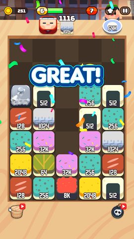 Screenshot 9: Sushi Drop : 2048 Merge Puzzle