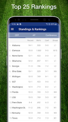 Screenshot 6: College Football Live Scores, Plays, & Schedules