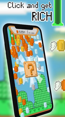 Screenshot 1: CoinBlock Clicker: Idle Clicker