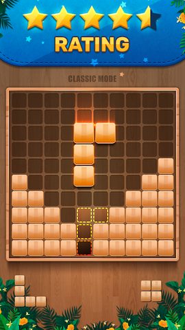 Screenshot 1: Wooden 100 Block Puzzle Game