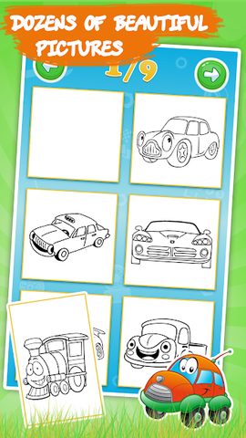 Screenshot 2: Cars Coloring Book Sparkles