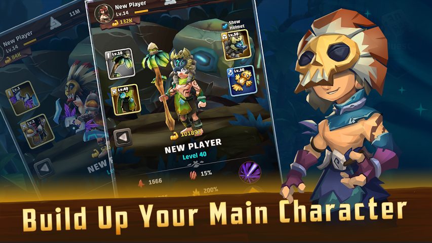 Screenshot 3: Tribalpunk - AFK Tactical Heroes Adventure
