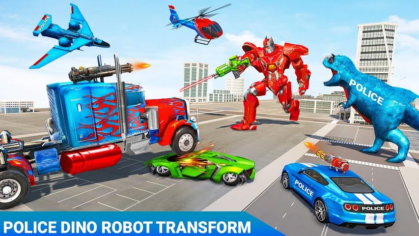 Screenshot 19: Police Truck Robot Game – Dino