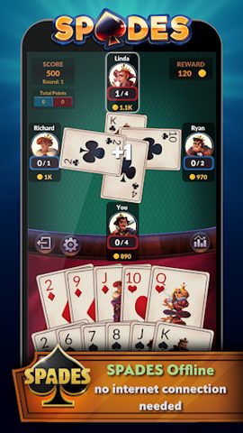 Screenshot 1: Callbreak - Offline Card Games