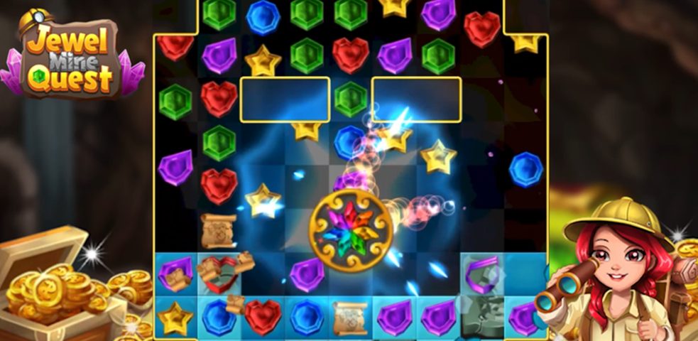 Screenshot 1: Jewel Mine Quest: Match-3