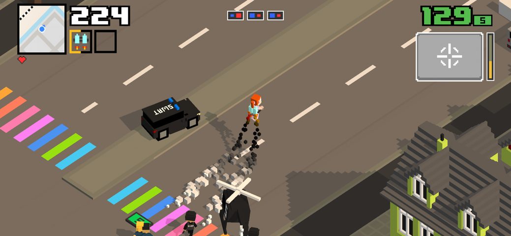 Screenshot 3: Smashy Road: Wanted 2 9+