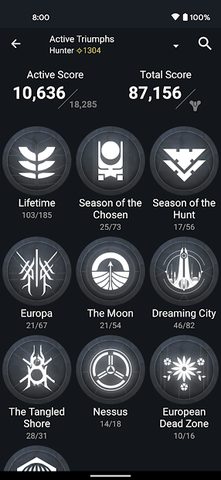 Screenshot 6: Destiny 2 Companion