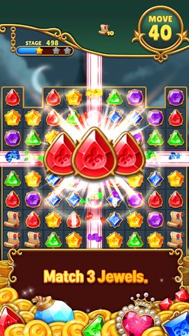 Screenshot 1: Jewels Mystery: Match 3 Puzzle