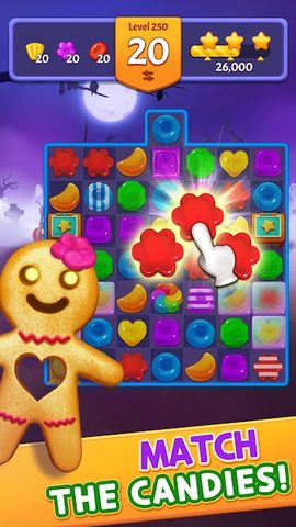 Screenshot 1: Spooky Cookie Party : Sweet Blast Puzzle Games