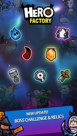Screenshot 1: Hero Factory - Idle tycoon
