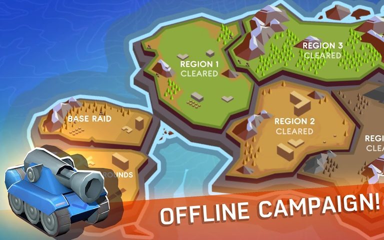 Screenshot 2: Tankhalla: New casual offline tank arcade game