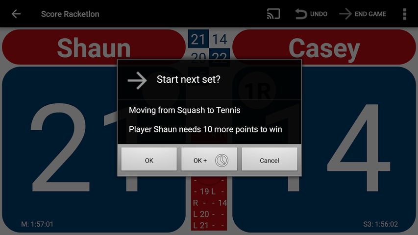 Screenshot 2: Score Racketlon