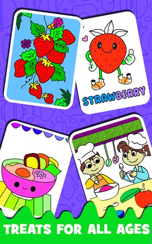 Screenshot 12: Fruits Coloring book & Food Drawing book Kids Free
