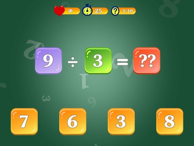 Screenshot 12: Multiplication and Division Tables. Training.