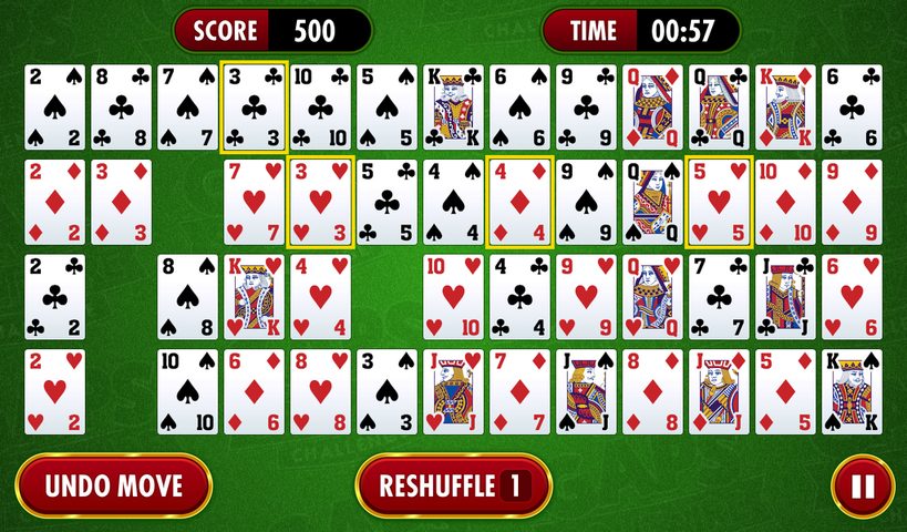 Screenshot 1: Gaps Solitaire Challenge