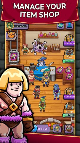 Screenshot 1: Dungeon Shop Tycoon: Craft and Idle