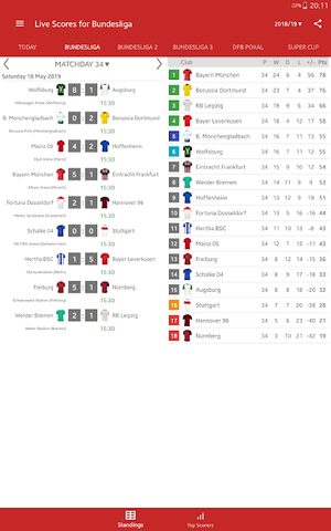 Screenshot 14: Live Scores for Bundesliga 2021/2022