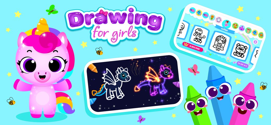Screenshot 2: Kids Drawing Games for Girls 6 4+