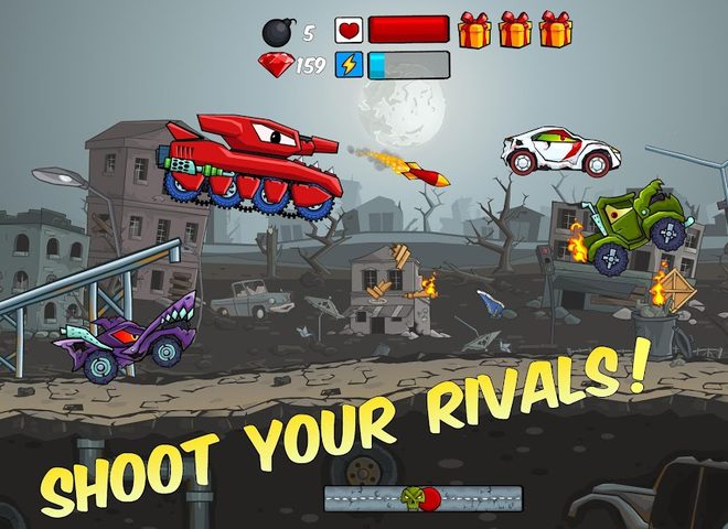 Screenshot 4: Car Eats Car - Apocalypse Race