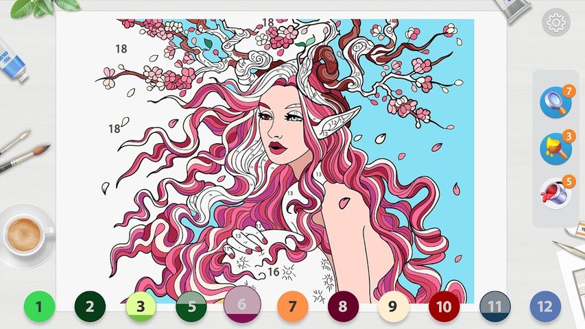 Screenshot 1: Yes Color! Paint Makeover Game