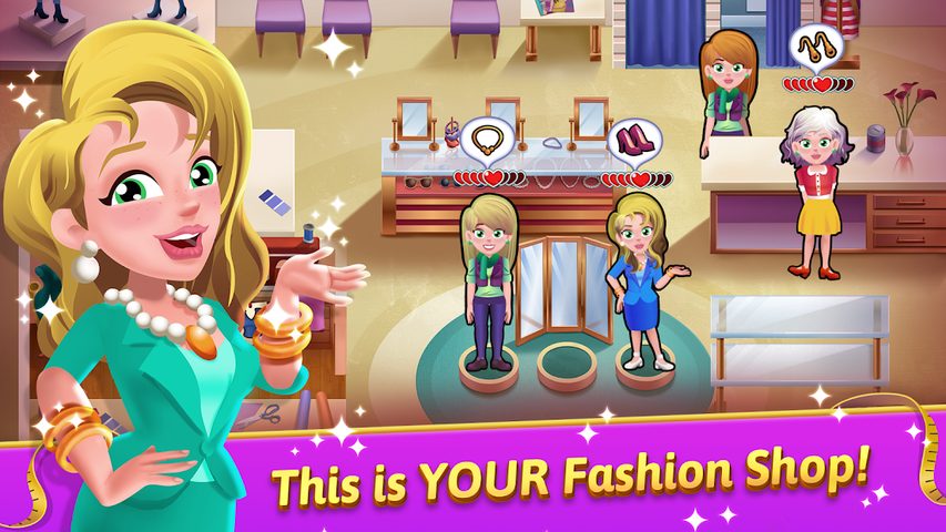 Screenshot 1: Fashion Salon Dash - Fashion Shop Simulator Game
