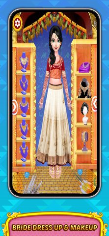 Screenshot 1: Indian Bride Makeup & Dress up 4+