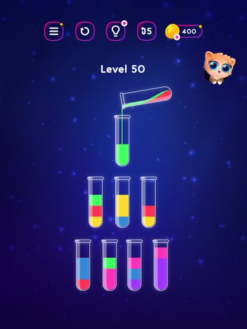 Screenshot 1: Water Sort Puzzle: Get Color 4+