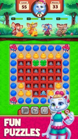 Screenshot 2: Cat Heroes - Match 3 Puzzle