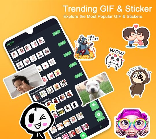 Screenshot 4: Emoji keyboard - Themes, Fonts