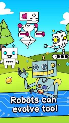 Screenshot 1: Robot Evolution - Clicker Game