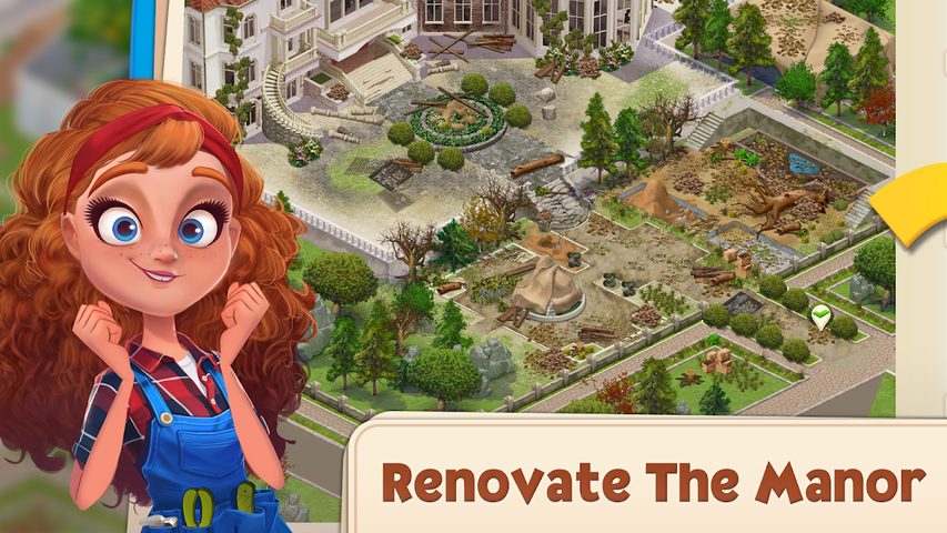 Screenshot 1: Merge Manor : Sunny House