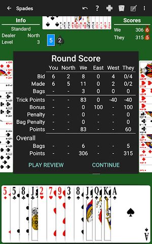 Screenshot 7: Spades by NeuralPlay