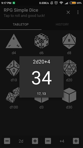 Screenshot 2: RPG Simple Dice