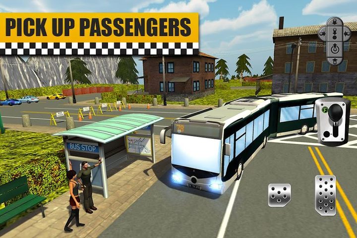 Screenshot 1: Bus & Taxi Driving Simulator