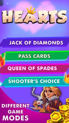 Screenshot 2: Hearts - Free Card Games