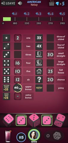 Screenshot 2: Yatzy - Offline Dice Games