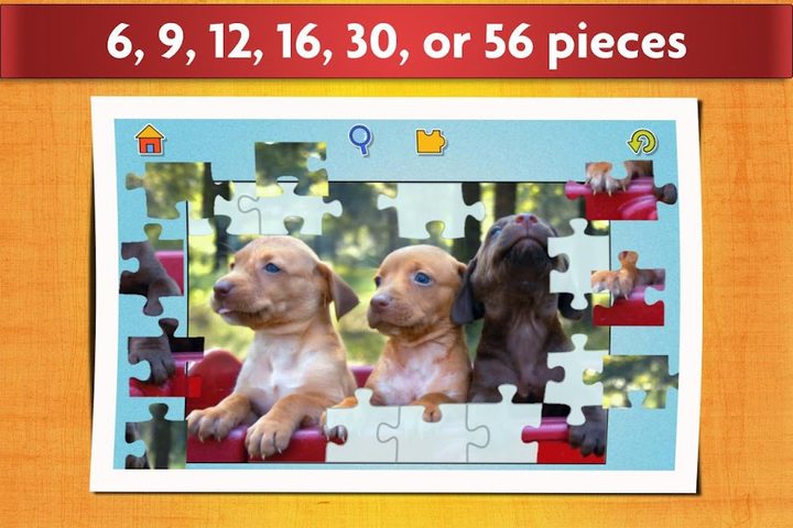 Screenshot 3: Dogs Jigsaw Puzzles Game - For Kids & Adults