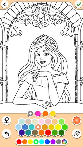 Screenshot 4: Princess Coloring Game