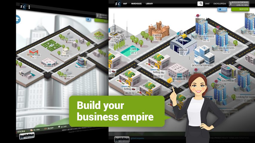 Screenshot 1: Sim Companies
