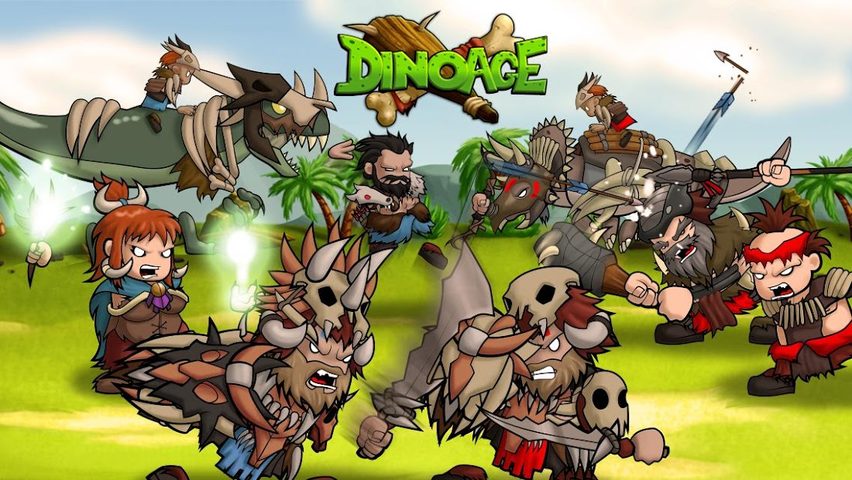 Screenshot 1: DinoAge: Prehistoric Caveman & Dinosaur Strategy!