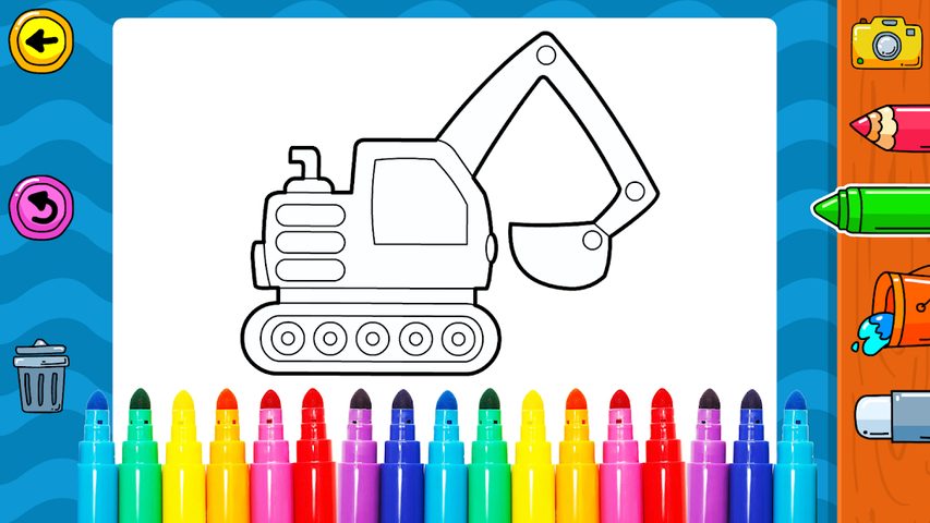Screenshot 6: Vehicles Coloring for Kids: Trucks & Cars Game
