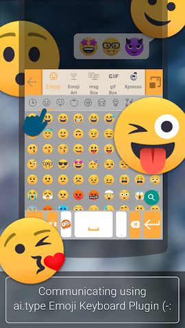 Screenshot 2: ai.type Emoji Keyboard plugin