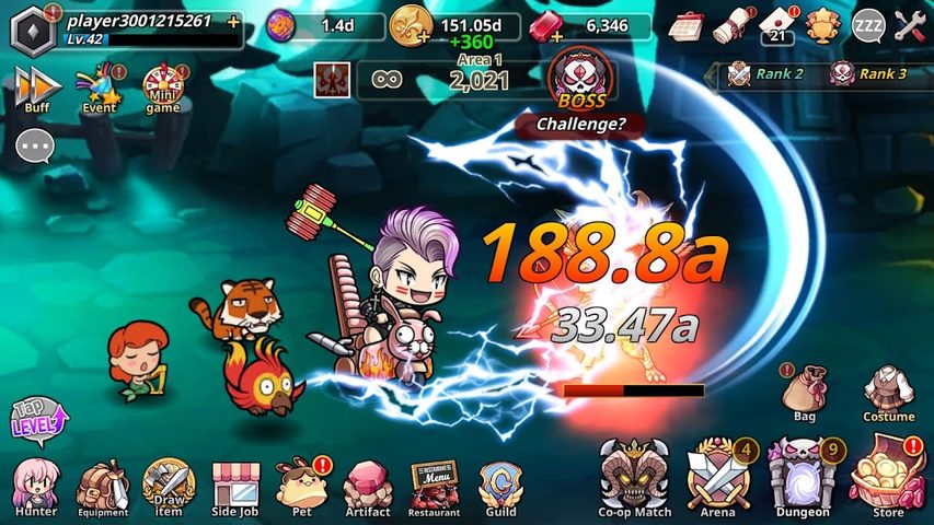 Screenshot 6: Pow Pow Dungeon : Idle