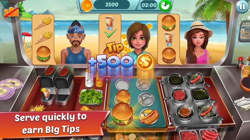 Screenshot 1: Food Truck Restaurant : Kitchen Chef Cooking Game