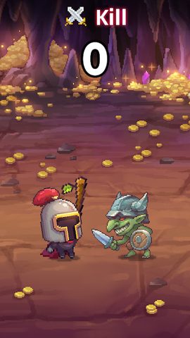 Screenshot 1: Retro Hero Mr Kim : Idle RPG