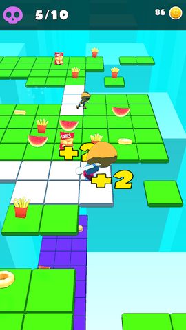 Screenshot 1: Catch or fall.io - Fall guys runner survival dudes