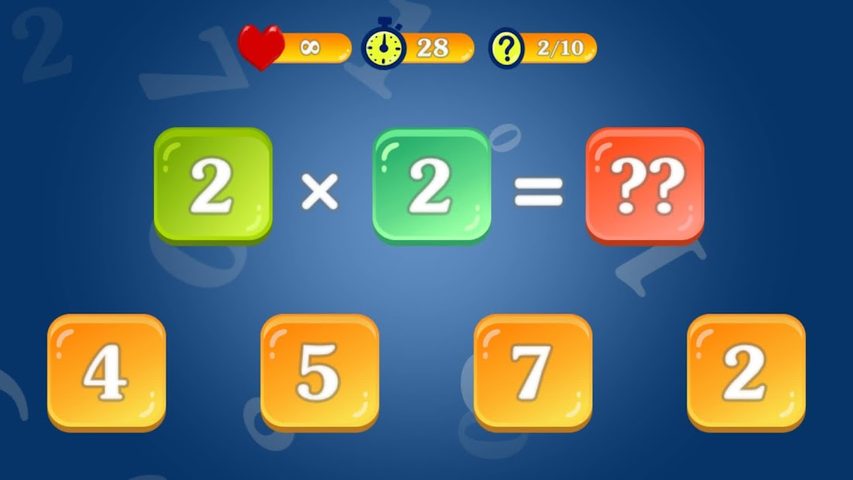 Screenshot 1: Multiplication and Division Tables. Training.