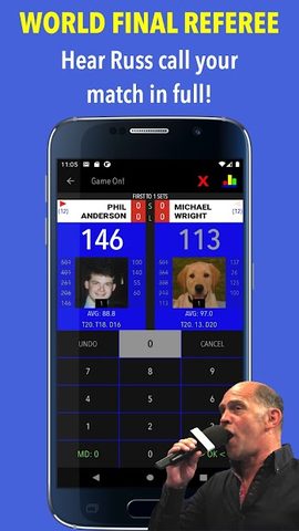 Screenshot 1: Russ Bray Darts Scorer Pro