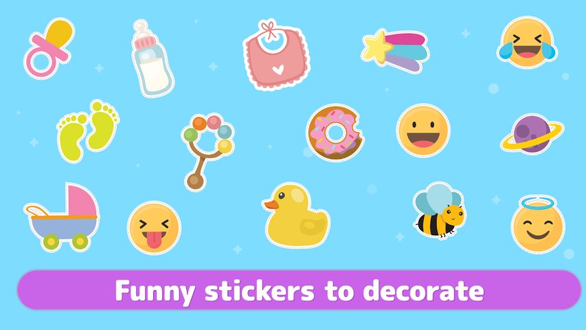 Screenshot 24: Coloring babies for kids - Cute baby drawing book