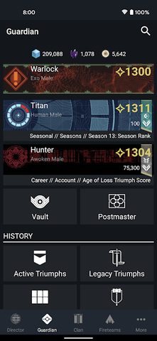 Screenshot 4: Destiny 2 Companion